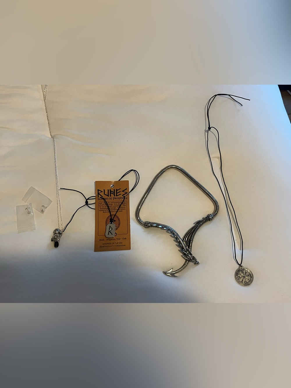 Lot of Viking Jewelry- Dragon’s Lure UK, Runes & Shield Maiden necklaces